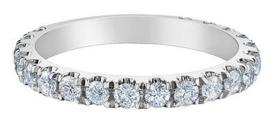 White Gold Lab-Grown Diamond Band.