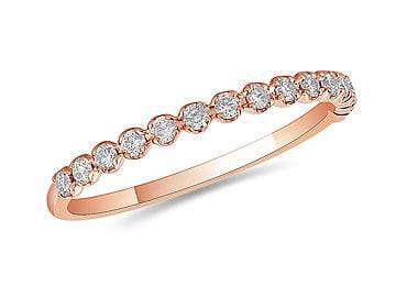 Rose Gold Diamond Band.