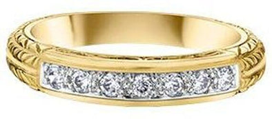 Yellow Gold Diamond Band.