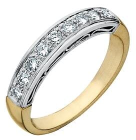 Yellow Gold Diamond Band.