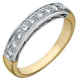 Yellow Gold Diamond Band.