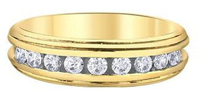 Yellow Gold Diamond Band.