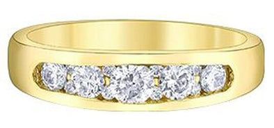 Yellow Gold Diamond Band.