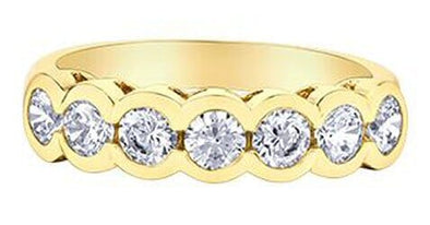 Yellow Gold Diamond Band.