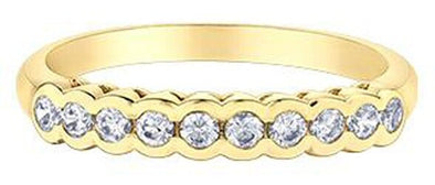 Yellow Gold Diamond Band.