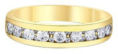 Yellow Gold Diamond Band.