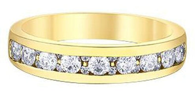 Yellow Gold Diamond Band.