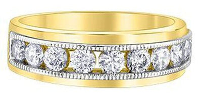 Yellow Gold Diamond Band.