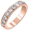 Rose Gold Diamond Band.