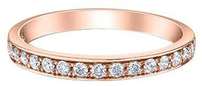 Rose Gold Diamond Band.