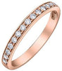 Rose Gold Diamond Band.