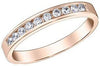 Rose Gold Diamond Band.