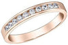 Rose Gold Diamond Band.