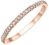 Rose Gold Diamond Band.