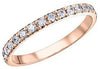 Rose Gold Diamond Band.