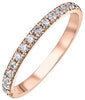 Rose Gold Diamond Band.