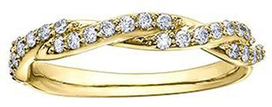 Yellow Gold Diamond Band.