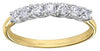 Yellow Gold Diamond Band.