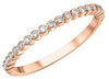 Rose Gold Diamond Band.