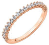 Rose Gold Diamond Band.