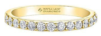 Yellow Gold Canadian Diamond Band.