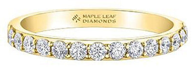 Yellow Gold Canadian Diamond Band.