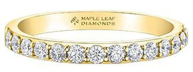 Yellow Gold Canadian Diamond Band.