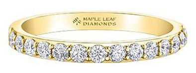 Yellow Gold Canadian Diamond Band.