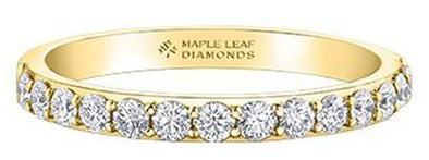 Yellow Gold Canadian Diamond Band.