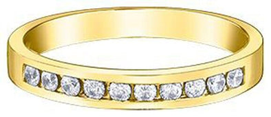 Yellow Gold Diamond Band.