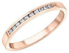 Rose Gold Diamond Band.