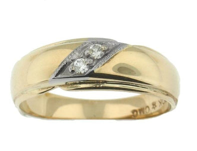 Yellow Gold Diamond Band.