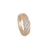 Yellow Gold Diamond Mens Band.