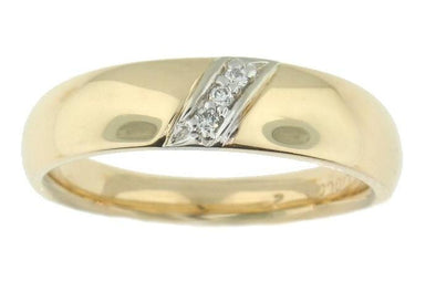 Yellow Gold Diamond Band.