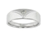 White Gold Diamond Mens Band.