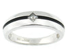 White Gold Diamond Mens Band.