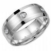 White Gold Diamond Band 0.24 Ct Total Diamond Weight