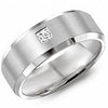 White Gold Diamond Band 0.10 Ct Total Diamond Weight