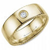 Yellow Gold Diamond Wedding Band 0.10 CTRTotal Diamond Weight