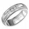 White Gold Diamond Wedding Band 0.35 Ct Total Diamond Weight