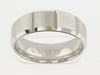 White Gold Brushed Mens Band.