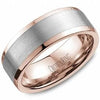 Rose Gold Wedding Band Brushed