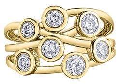 Yellow Gold Diamond Ring.