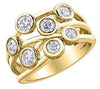 Yellow Gold Diamond Ring.