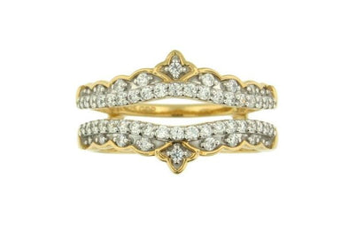 Yellow Gold Diamond Jacket Band.