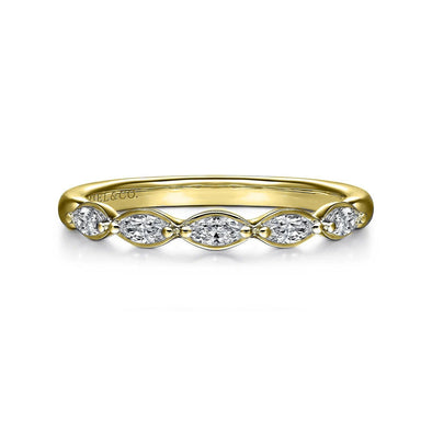 Yellow Gold Diamond Band.