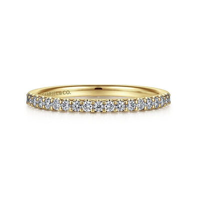 Yellow Gold Diamond Band.