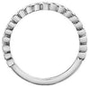 White Gold Diamond Band. 0.27 Ct Total Diamond Weight.