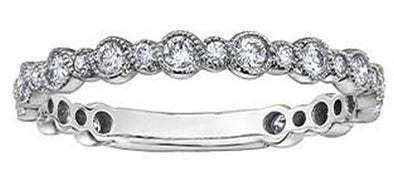 White Gold Diamond Band. 0.41Total Diamond Weight.