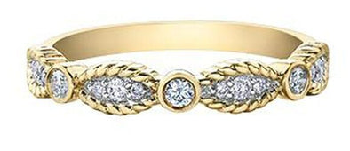 Yellow Gold Diamond Band.